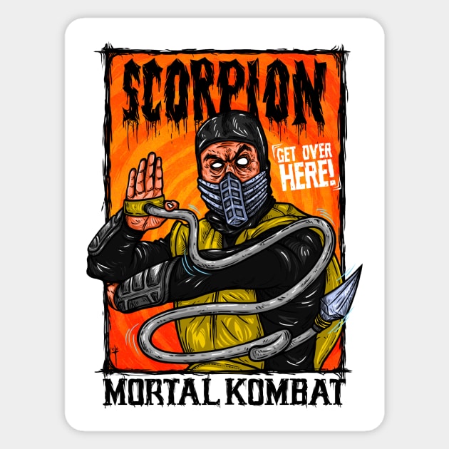 Scorpion Sticker by DesecrateART